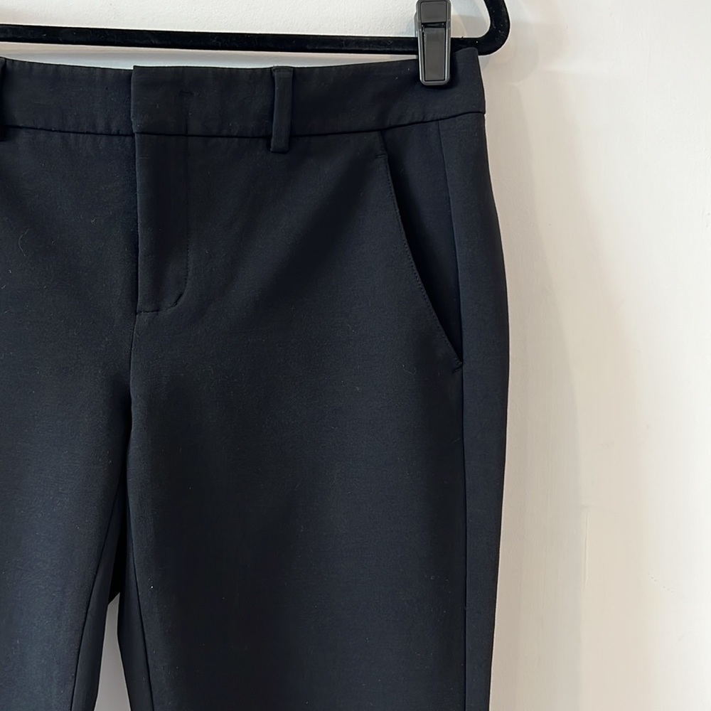 VINCE Black Mid Rise Straight Legs Trousers pants size 4 - Picture 4 of 12